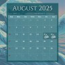 Calendar August 2025